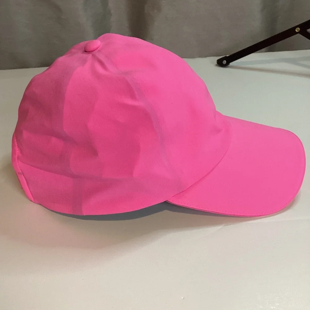 Lululemon Fast and Free Run Hat Womens Pink Adjustable Reflective Running Cap OS